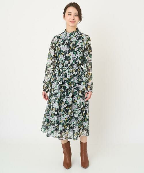 Maison de CINQ / メゾン ドゥ サンク シャツ・ブラウス | 【小さいサイズ】中花プリントシフォンブラウス/洗える | 詳細23