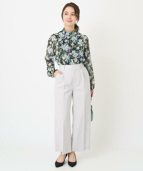 Maison de CINQ / メゾン ドゥ サンク シャツ・ブラウス | 【小さいサイズ】中花プリントシフォンブラウス/洗える | 詳細26