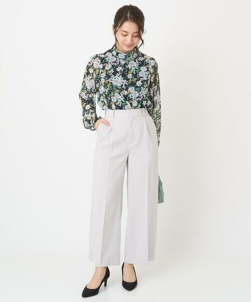 Maison de CINQ / メゾン ドゥ サンク シャツ・ブラウス | 【小さいサイズ】中花プリントシフォンブラウス/洗える | 詳細27