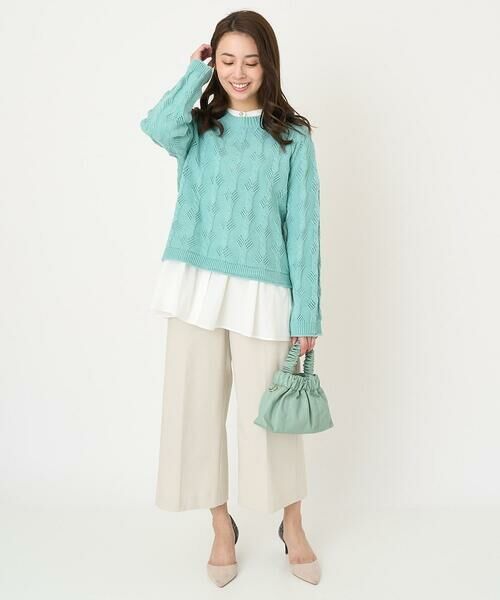 Maison de CINQ / メゾン ドゥ サンク ニット・セーター | 【小さいサイズ】ケーブル柄編みニット/洗える | 詳細22