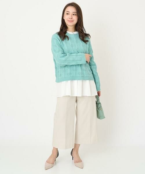 Maison de CINQ / メゾン ドゥ サンク ニット・セーター | 【小さいサイズ】ケーブル柄編みニット/洗える | 詳細24