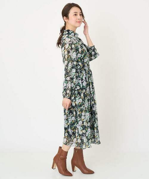 Maison de CINQ / メゾン ドゥ サンク ロング・マキシ丈スカート | 【小さいサイズ】中花プリントシフォンスカート/丈の長さが選べる/洗える | 詳細24