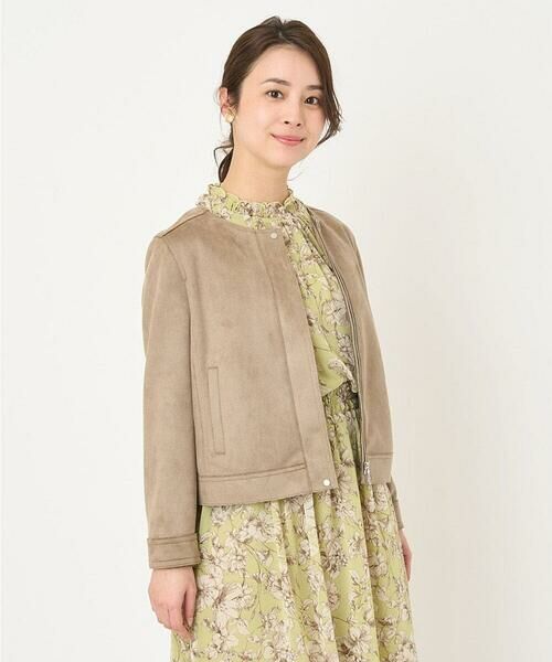 Maison de CINQ / メゾン ドゥ サンク その他アウター | 【小さいサイズ】フェイクスウェードショートブルゾン/洗える | 詳細20