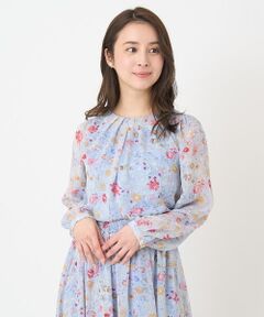 Maison de CINQ / メゾン ドゥ サンク シャツ・ブラウス | 【小さいサイズ】花柄シフォンブラウス/洗える