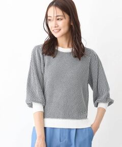 Maison de CINQ / メゾン ドゥ サンク ニット・セーター | 【小さいサイズ】レトロ編み柄ニット/洗える