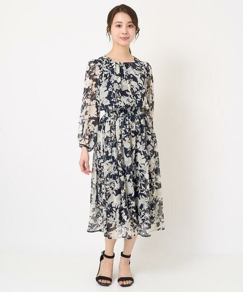 Maison de CINQ / メゾン ドゥ サンク ロング・マキシ丈スカート | 【小さいサイズ】花柄シフォンスカート/丈の長さが選べる/洗える | 詳細21