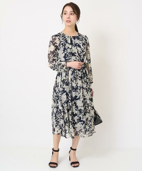 Maison de CINQ / メゾン ドゥ サンク ロング・マキシ丈スカート | 【小さいサイズ】花柄シフォンスカート/丈の長さが選べる/洗える | 詳細23