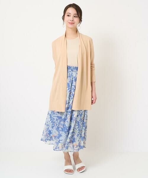 Maison de CINQ / メゾン ドゥ サンク ロング・マキシ丈スカート | 【小さいサイズ】花柄シフォンスカート/丈の長さが選べる/洗える | 詳細25