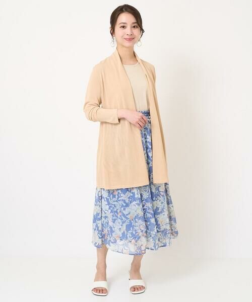 Maison de CINQ / メゾン ドゥ サンク ロング・マキシ丈スカート | 【小さいサイズ】花柄シフォンスカート/丈の長さが選べる/洗える | 詳細26