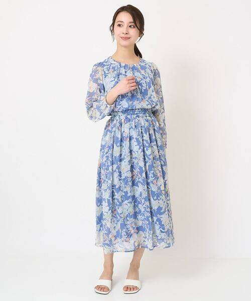 Maison de CINQ / メゾン ドゥ サンク ロング・マキシ丈スカート | 【小さいサイズ】花柄シフォンスカート/丈の長さが選べる/洗える | 詳細27