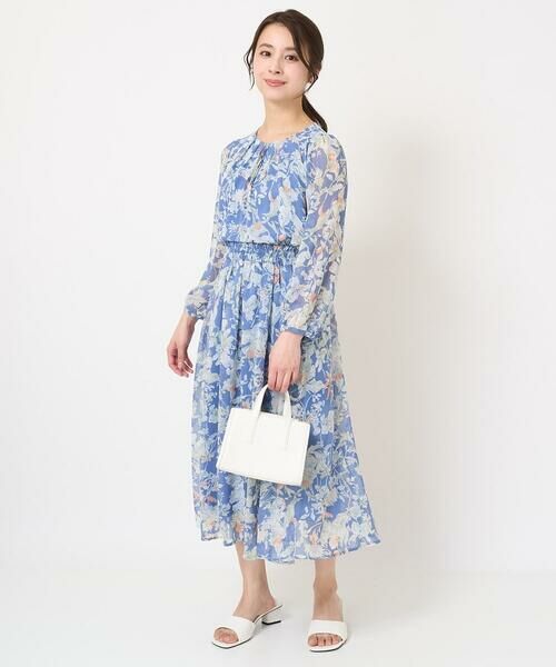 Maison de CINQ / メゾン ドゥ サンク ロング・マキシ丈スカート | 【小さいサイズ】花柄シフォンスカート/丈の長さが選べる/洗える | 詳細28