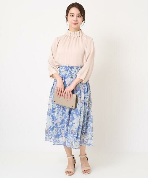 Maison de CINQ / メゾン ドゥ サンク ロング・マキシ丈スカート | 【小さいサイズ】花柄シフォンスカート/丈の長さが選べる/洗える | 詳細30