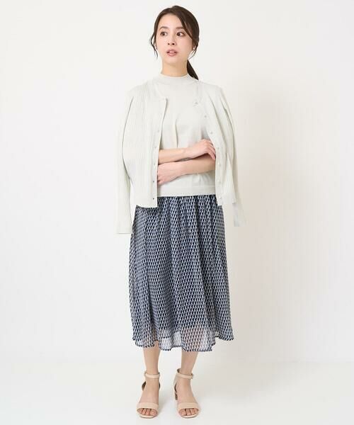 Maison de CINQ / メゾン ドゥ サンク ロング・マキシ丈スカート | 【小さいサイズ】幾何柄シフォンスカート/丈の長さが選べる/洗える | 詳細28