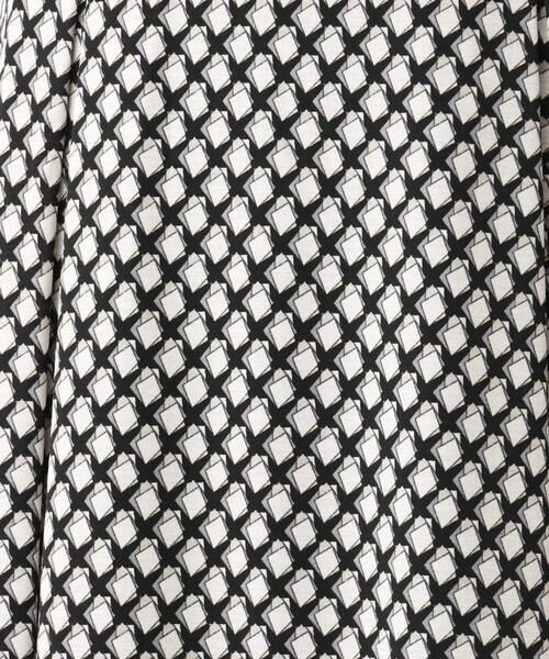Maison de CINQ / メゾン ドゥ サンク ロング・マキシ丈スカート | 【小さいサイズ】幾何柄タックスカート/洗える | 詳細9