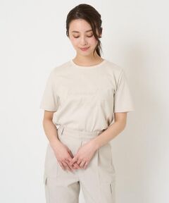 【小さいサイズ】発泡プリントロゴTシャツ/洗える