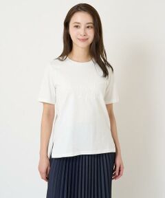 【小さいサイズ】発泡プリントロゴTシャツ/洗える