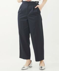 Maison de CINQ / メゾン ドゥ サンク チノ・ワークパンツ | 【小さいサイズ】サイドバックルデザインツイルワイドパンツ/洗える