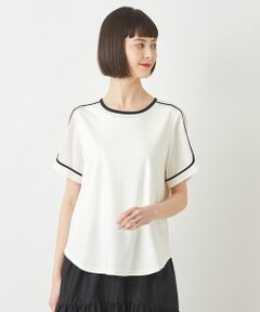 【小さいサイズ】ショルダーステッチデザインTシャツ