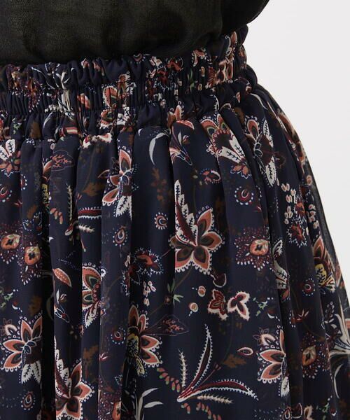 Maison de CINQ / メゾン ドゥ サンク ロング・マキシ丈スカート | 【小さいサイズ】ボヘミアンプリントスカート/丈の長さが選べる/セットアップ対応/洗える | 詳細8