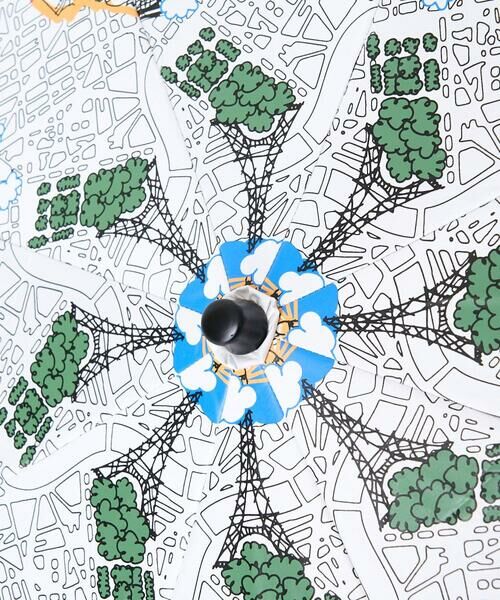 Maison de CINQ / メゾン ドゥ サンク 傘 | [晴雨兼用]PARIS MAP折り畳み傘 | 詳細3