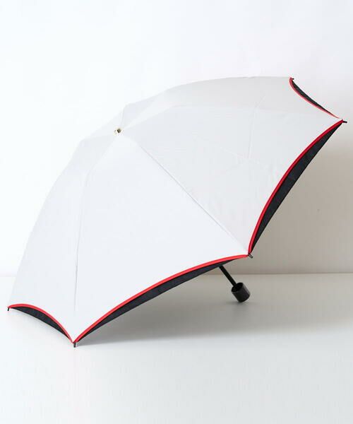 Maison de CINQ / メゾン ドゥ サンク 傘 | [晴雨兼用]ロゴ配色パイピング折り畳み傘 | 詳細1