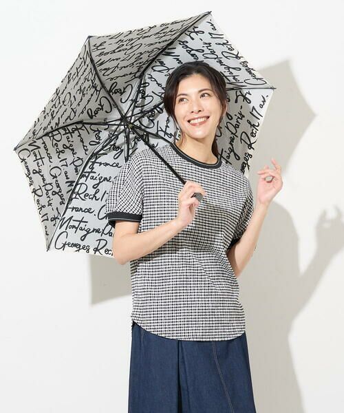 Maison de CINQ / メゾン ドゥ サンク 傘 | [晴雨兼用]ロゴ配色パイピング折り畳み傘 | 詳細12