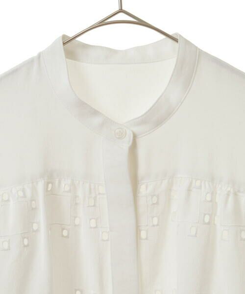 Maison de CINQ / メゾン ドゥ サンク シャツ・ブラウス | 【小さいサイズ】アイレット刺繍デザインチュニックシャツ | 詳細17