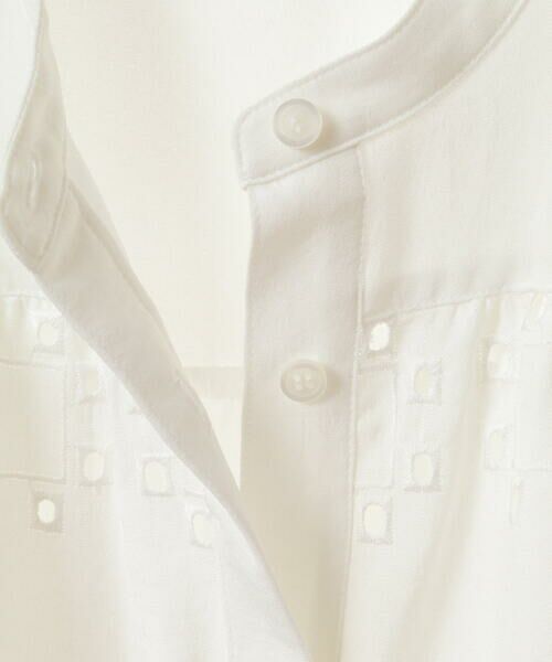 Maison de CINQ / メゾン ドゥ サンク シャツ・ブラウス | 【小さいサイズ】アイレット刺繍デザインチュニックシャツ | 詳細18
