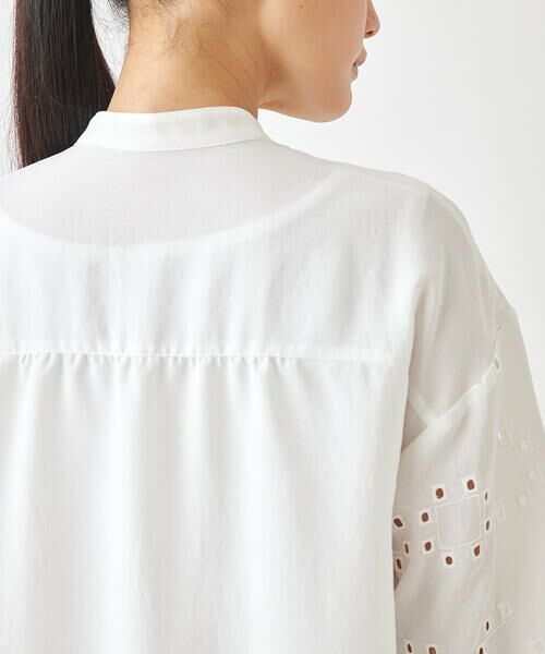 Maison de CINQ / メゾン ドゥ サンク シャツ・ブラウス | 【小さいサイズ】アイレット刺繍デザインチュニックシャツ | 詳細6