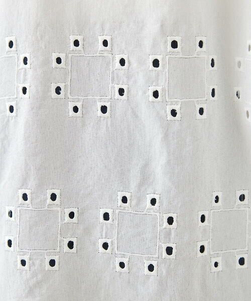 Maison de CINQ / メゾン ドゥ サンク シャツ・ブラウス | 【小さいサイズ】アイレット刺繍デザインチュニックシャツ | 詳細9