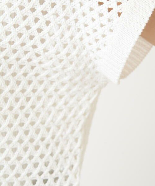 Maison de CINQ / メゾン ドゥ サンク ニット・セーター | 【小さいサイズ】メッシュ編みショート丈ニット/洗える | 詳細12