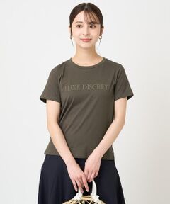 【小さいサイズ】発泡プリントロゴTシャツ/接触冷感/洗える/シンプル派に