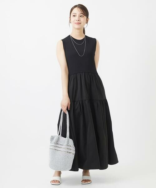 Maison de CINQ / メゾン ドゥ サンク ロング・マキシ丈ワンピース | 【小さいサイズ】ティアードデザインワンピース/洗える | 詳細14