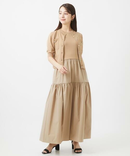 Maison de CINQ / メゾン ドゥ サンク ロング・マキシ丈ワンピース | 【小さいサイズ】ティアードデザインワンピース/洗える | 詳細21