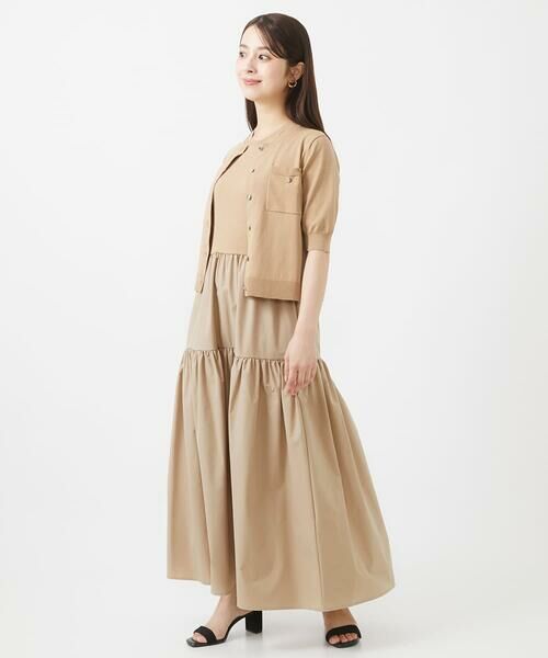 Maison de CINQ / メゾン ドゥ サンク ロング・マキシ丈ワンピース | 【小さいサイズ】ティアードデザインワンピース/洗える | 詳細22