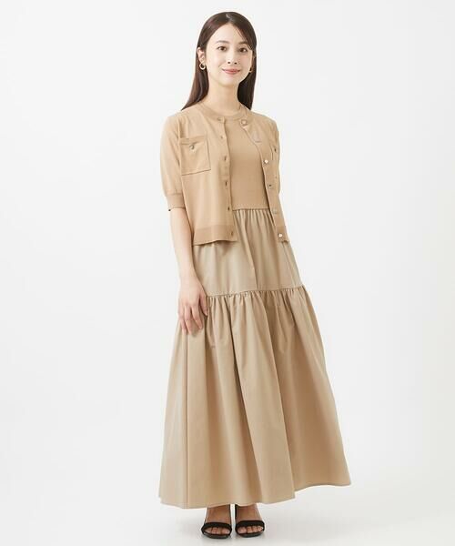 Maison de CINQ / メゾン ドゥ サンク ロング・マキシ丈ワンピース | 【小さいサイズ】ティアードデザインワンピース/洗える | 詳細23