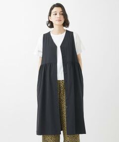 Maison de CINQ / メゾン ドゥ サンク ロング・マキシ丈スカート | [撥水加工]ナイロンライトクロスジャンパースカート