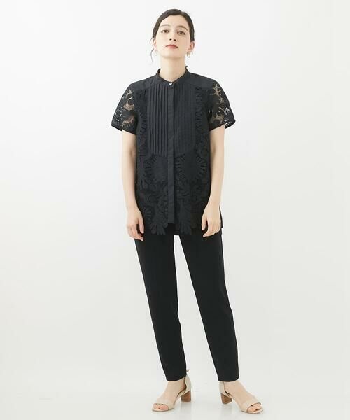 Maison de CINQ / メゾン ドゥ サンク シャツ・ブラウス | 【小さいサイズ】ケミカルレースジョイントデザインブラウス | 詳細27