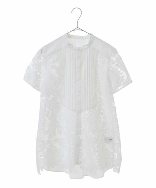 Maison de CINQ / メゾン ドゥ サンク シャツ・ブラウス | 【小さいサイズ】ケミカルレースジョイントデザインブラウス | 詳細29