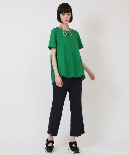 Maison de CINQ / メゾン ドゥ サンク カットソー | 【小さいサイズ/洗濯機で洗える】バックフレアドッキングTシャツ | 詳細25