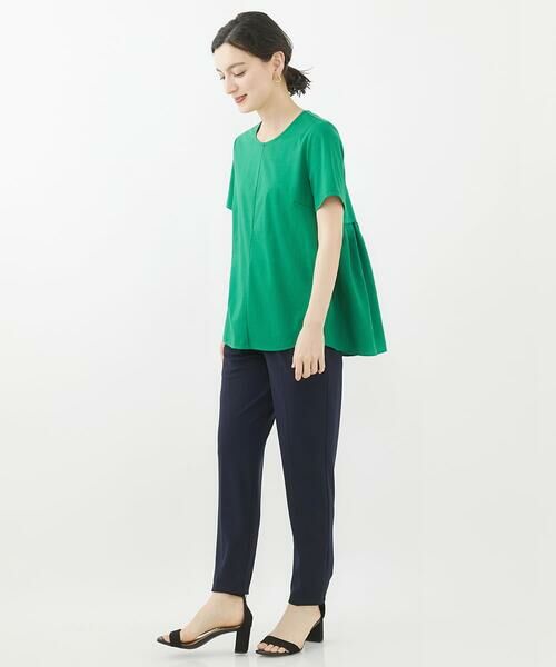 Maison de CINQ / メゾン ドゥ サンク カットソー | 【小さいサイズ/洗濯機で洗える】バックフレアドッキングTシャツ | 詳細28