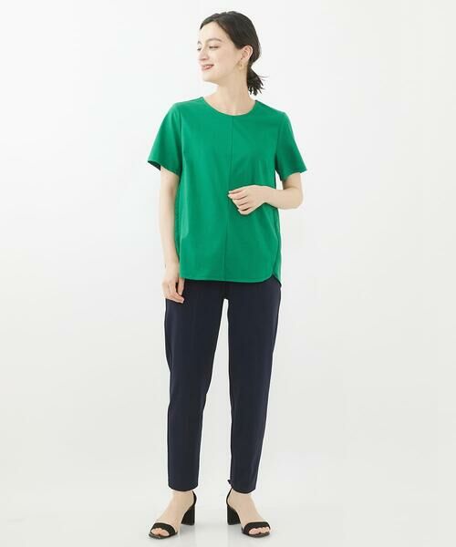 Maison de CINQ / メゾン ドゥ サンク ショート・ハーフ・半端丈パンツ | 【小さいサイズ/洗濯機で洗える】リラックステーパードパンツ | 詳細15