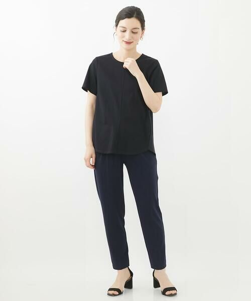 Maison de CINQ / メゾン ドゥ サンク ショート・ハーフ・半端丈パンツ | 【小さいサイズ/洗濯機で洗える】リラックステーパードパンツ | 詳細18