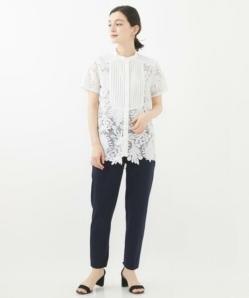 Maison de CINQ / メゾン ドゥ サンク ショート・ハーフ・半端丈パンツ | 【小さいサイズ/洗濯機で洗える】リラックステーパードパンツ | 詳細21