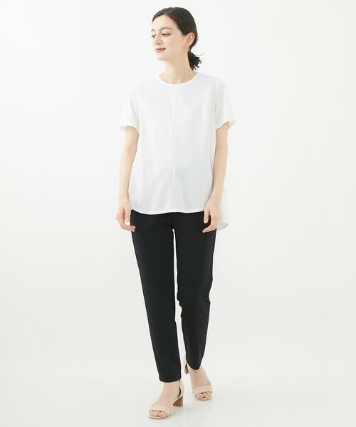 Maison de CINQ / メゾン ドゥ サンク ショート・ハーフ・半端丈パンツ | 【小さいサイズ/洗濯機で洗える】リラックステーパードパンツ | 詳細24