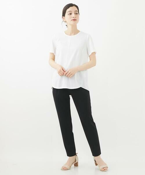 Maison de CINQ / メゾン ドゥ サンク ショート・ハーフ・半端丈パンツ | 【小さいサイズ/洗濯機で洗える】リラックステーパードパンツ | 詳細25