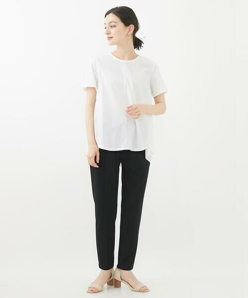 Maison de CINQ / メゾン ドゥ サンク ショート・ハーフ・半端丈パンツ | 【小さいサイズ/洗濯機で洗える】リラックステーパードパンツ | 詳細26