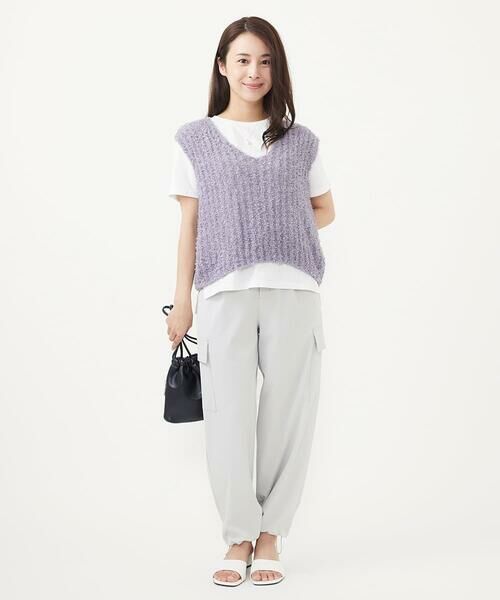 Maison de CINQ / メゾン ドゥ サンク ニット・セーター | 【小さいサイズ】リボンヤーンニットベスト/洗える | 詳細27