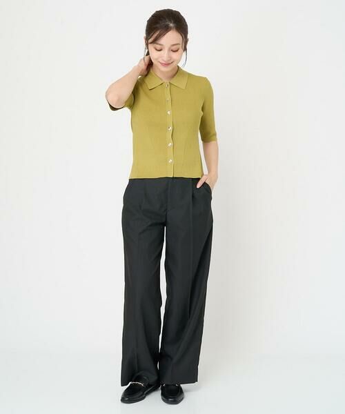 Maison de CINQ / メゾン ドゥ サンク ニット・セーター | 【小さいサイズ】コンパクトポロニットトップス/洗える | 詳細26