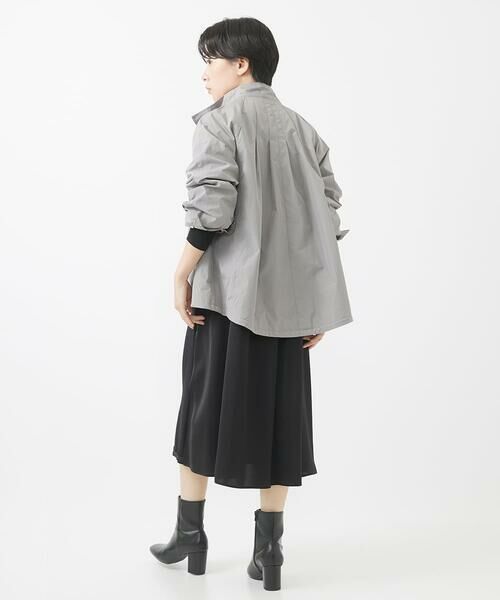 Maison de CINQ / メゾン ドゥ サンク ロング・マキシ丈ワンピース | ドルマンスリーブサテン切替ニットワンピース | 詳細17